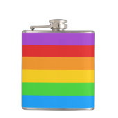 プライド付き満喫：レインボー国旗 フラスク (正面)