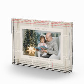 プライド伝統的コージーベージュキャビンクリスマスギフト フォトブロック (右)