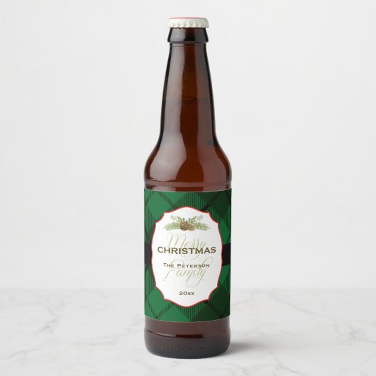 プライド伝統的・クリスマス ビールラベル (正面)