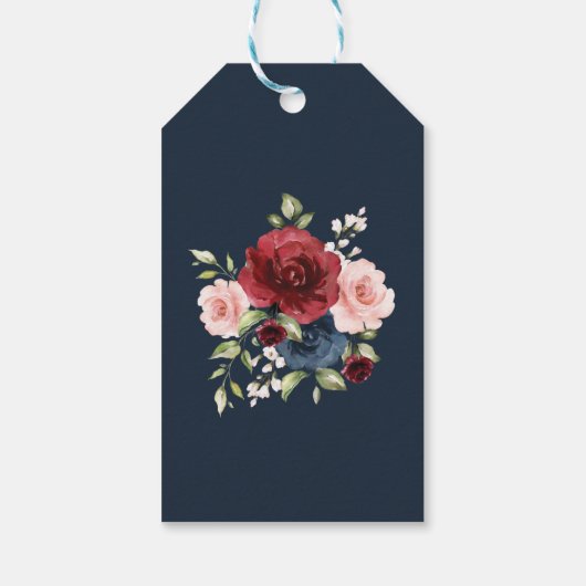 プライド偏見フローラブックオーバー結婚式の引き出物 ギフトタグ (裏面)