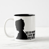 プライド偏見引用文 ツートーンマグカップ (左)