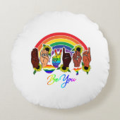 プライド円枕 ラウンドクッション (正面)