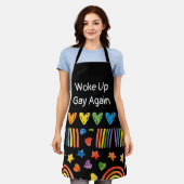 プライド再びゲイ エプロン (着用した状態)