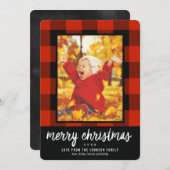 プライド写真メリークリスマスホリデーカード シーズンカード (正面/裏面)