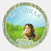 プライド卒業写真シール ラウンドシール (正面)