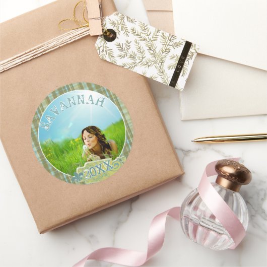 プライド卒業写真シール ラウンドシール (ギフト)