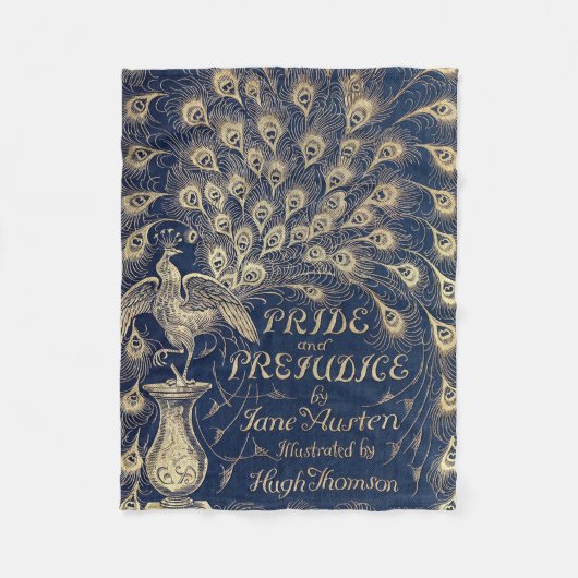 プライド及び偏見のフリースの投球 フリースブランケット (正面)