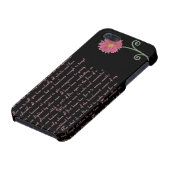 プライド及び偏見の引用文の場合 iPhoneケース (下部)