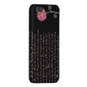 プライド及び偏見の引用文の場合 iPhoneケース (裏面右)