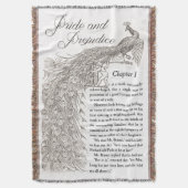 プライド及び偏見の投球 スローブランケット (正面縦)