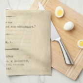 プライド及び偏見の最初ページの台所タオル キッチンタオル (四つ折り)