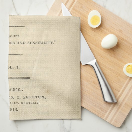プライド及び偏見の最初ページの台所タオル キッチンタオル (四つ折り)