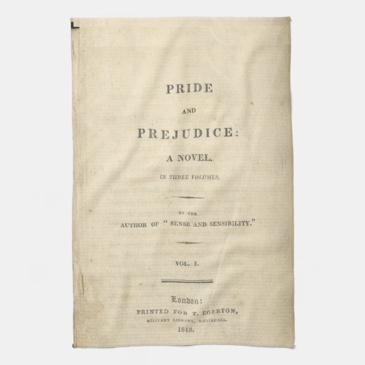 プライド及び偏見の最初ページの台所タオル キッチンタオル (縦)