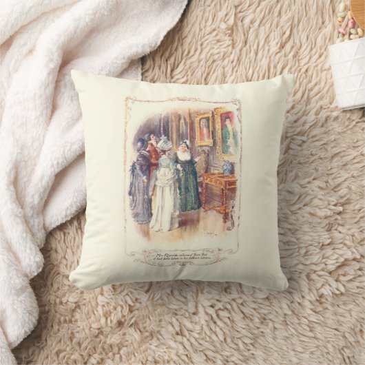 プライド及び偏見のBrockのイラストレーションの装飾用クッション クッション (ブランケット)