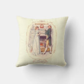 プライド及び偏見のBrockのイラストレーションの装飾用クッション クッション (裏面)