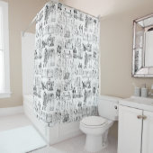 プライド及び偏見ヴィンテージイラストレーションツール シャワーカーテン (インサイチュ)