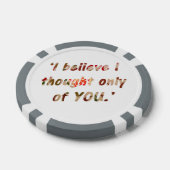 プライド及び偏見引用文両面 ポーカーチップ (シングル)