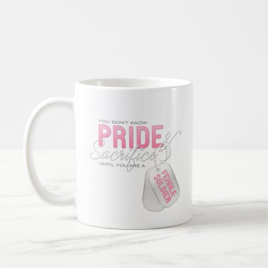 プライド及び犠牲-メスの兵士 コーヒーマグカップ (左)