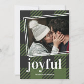 プライド喜びクリスマスフォトホリデーカード シーズンカード (正面)