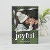 プライド喜びクリスマスフォトホリデーカード シーズンカード (スタンド正面)