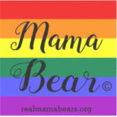 プライド国旗のセレンディピティドーダビニールステッカー シール (正面)