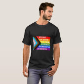 プライド国旗のデザイン – 誓いを誓った Tシャツ (正面フル)