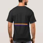 プライド国旗のレインボーカスタムシャツ Tシャツ (裏面)