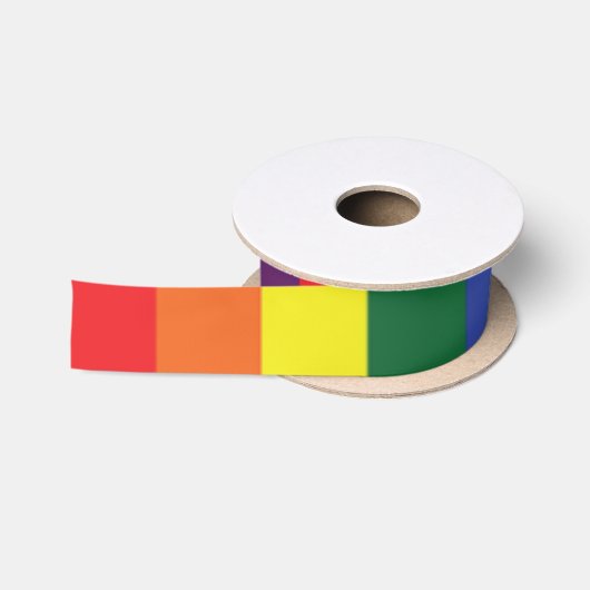 プライド国旗LGBT サテンリボン (リール)