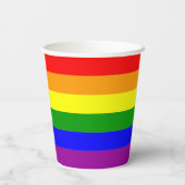 プライド国旗LGBTQAI+レインボーカラー 紙コップ (裏面)