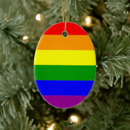 プライド国旗LGBTQIA+レインボーカラー セラミックオーナメント