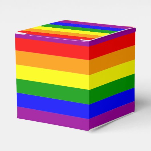 プライド国旗LGBTQIA+レインボーカラー フェイバーボックス (正面サイド)