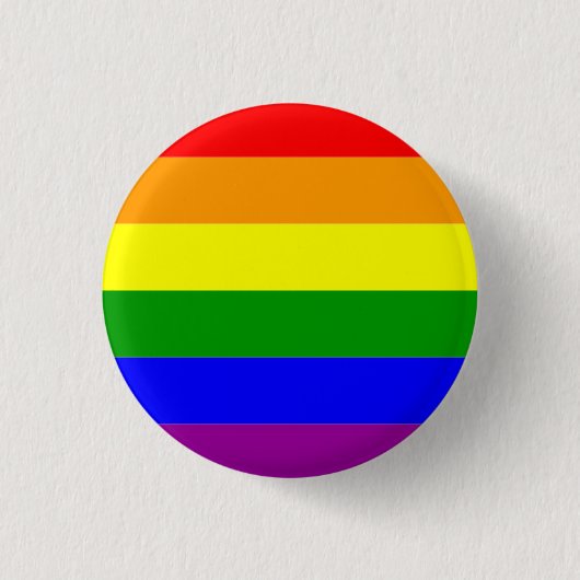 プライド国旗LGBTQIA+レインボーカラー 缶バッジ (正面)