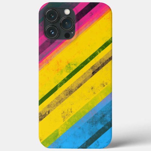 プライド均等旗グランジストライプLGBTQIA Case-Mate iPhoneケース (裏面)
