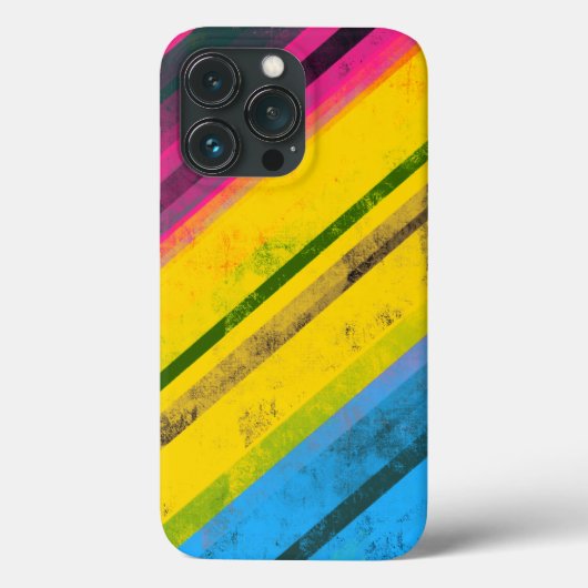 プライド均等旗グランジストライプLGBTQIA Case-Mate iPhoneケース (裏面)