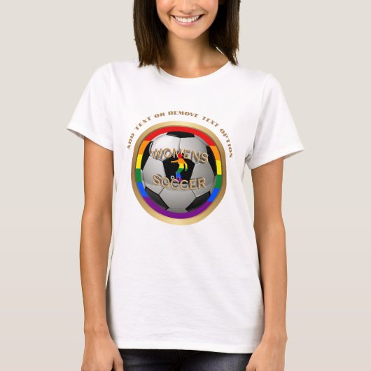 プライド女子サッカーボール Tシャツ (正面)