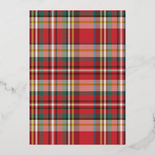 プライド家族の写真幾何学模様クリスマスシルバー 箔シーズンカード (裏面)