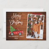 プライド工芸品テープ書道クリスマストラックウッド シーズンカード (正面)