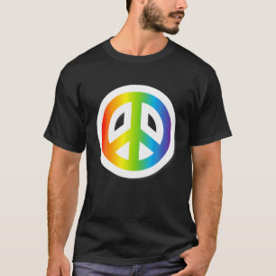 プライド平和サイン愛レインボーグラフィックティーズLGBTQ Tシャツ