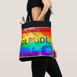 プライド得LGBTQレインボーフラッグラージトートバッグ トートバッグ