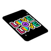 プライド愛は愛である。ゲイレインボーカラー マグネット (右側)