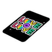 プライド愛は愛である。ゲイレインボーカラー マグネット (左側)