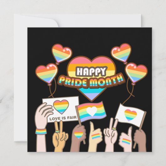 プライド愛。愛は公平なり。プライド月 (正面)