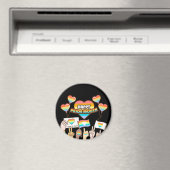 プライド愛。愛は公平なり。プライド月 マグネット (インサイチュ (食洗機))