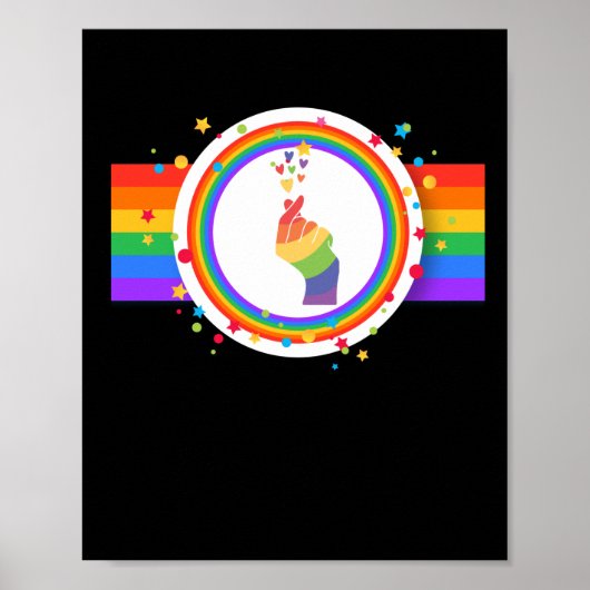 プライド愛 – LGBT。同性愛者 ポスター (正面)