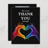 プライド感謝していのハートが足り結婚ない サンキューカード (正面/裏面)