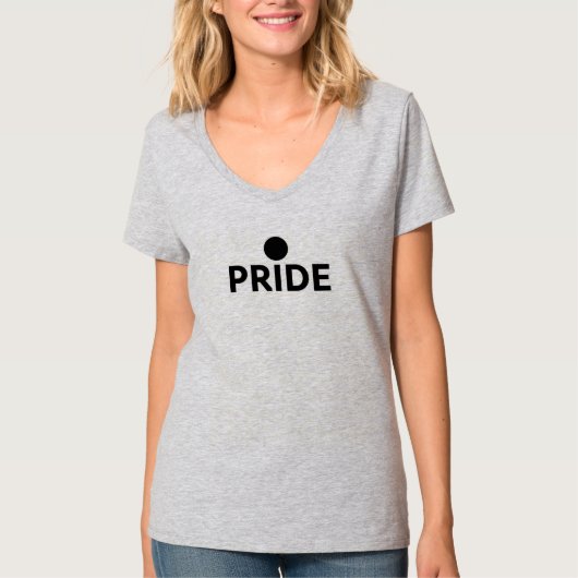 プライド文字ティーはっきりしたー誇りを持った、申し訳ない雰囲気! Tシャツ (正面)