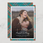 プライド新婚フォトウ結婚したィルソンメリータータンチェック シーズンカード (正面/裏面)