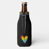 プライド月レインボーLGBTQラブ ボトルクーラー (ボトル裏面)