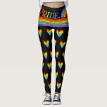 プライド月レインボーLGBTQラブ レギンス<br><div class="desc">プライド月虹LGBTQラブレギンス</div>