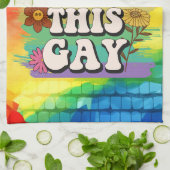 プライド月生まれこのゲイ キッチンタオル (折り畳み)